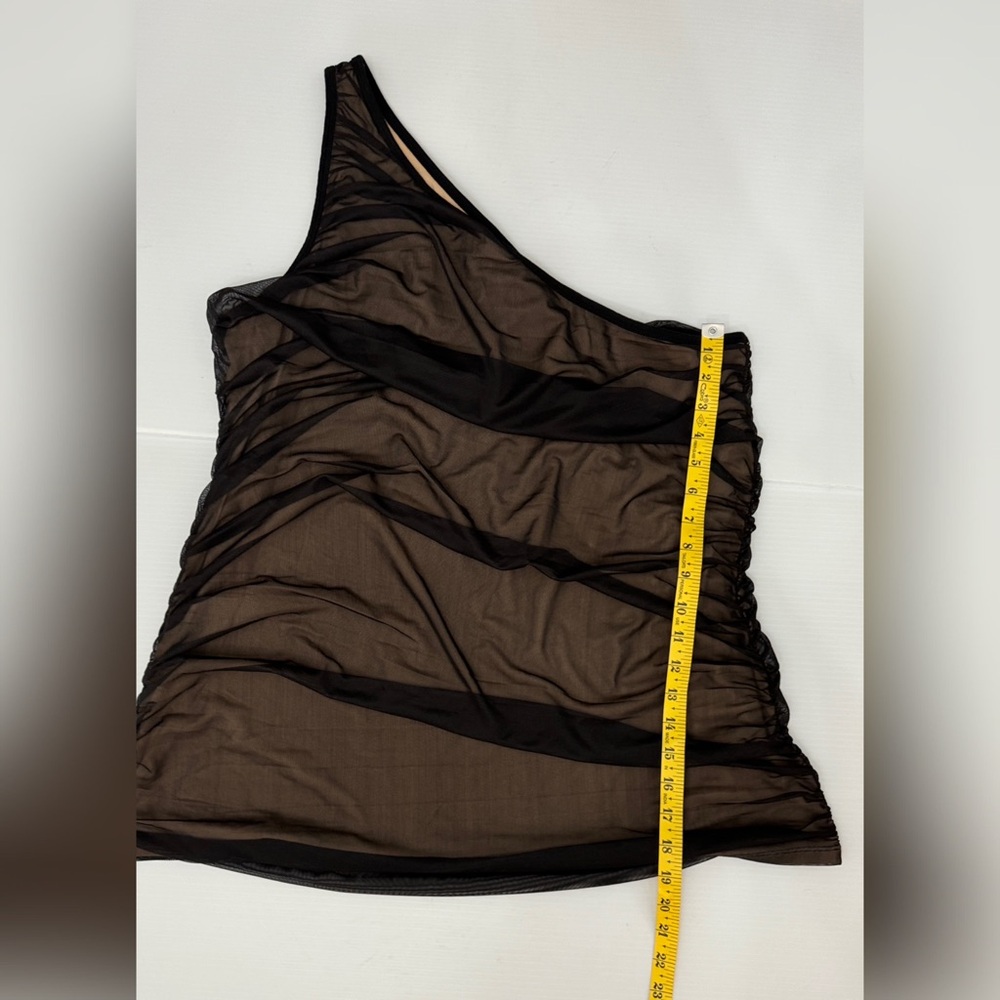Torrid - Mesh One Shoulder Contrast Lining Top - 3 - Picture 9 of 12
